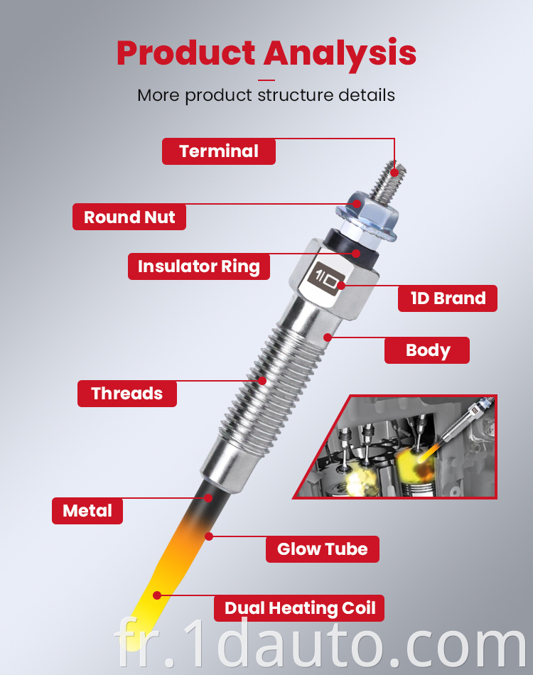 Diesel Engines Glow plug for Toyota PT-103